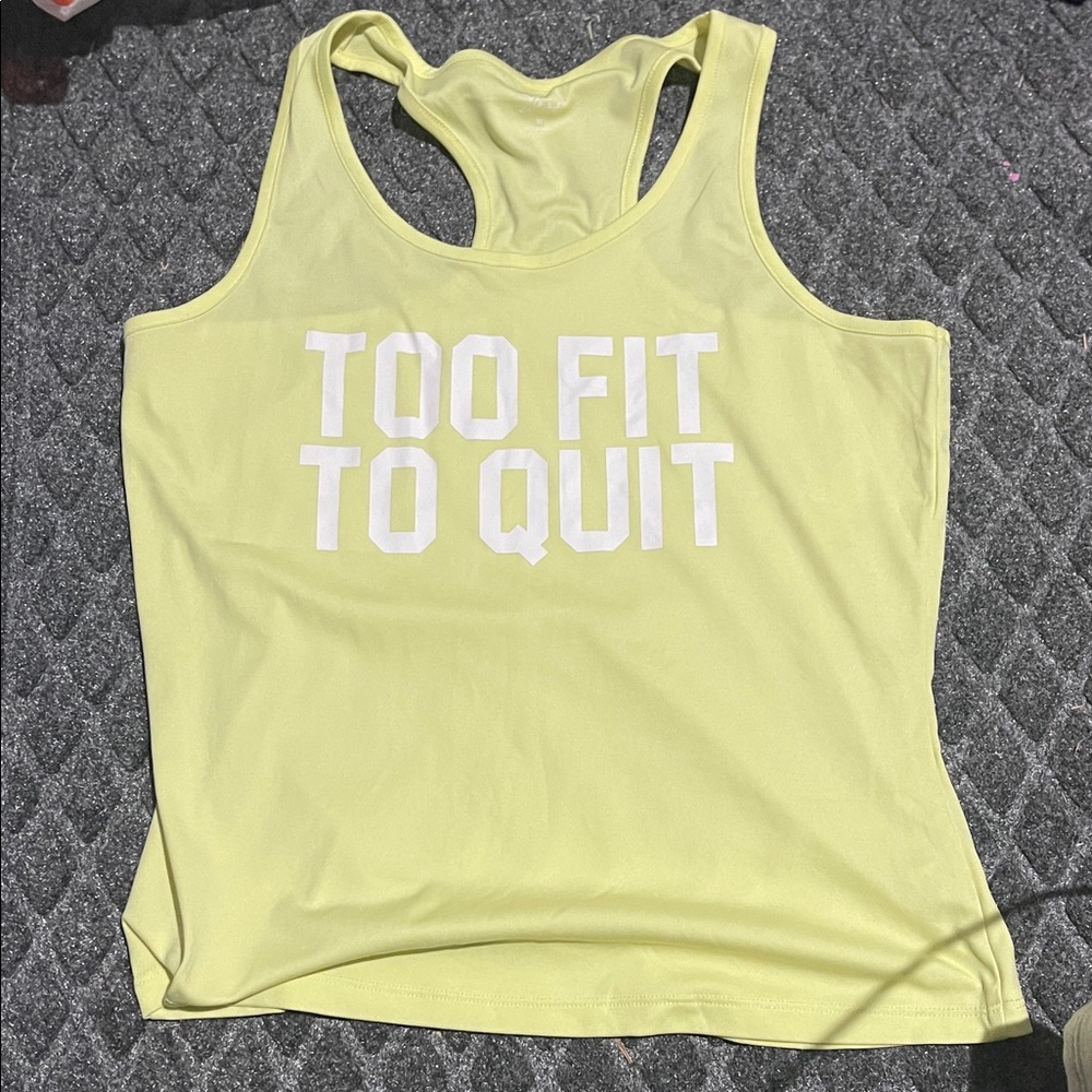 Lime yellow Racerback Tank Top